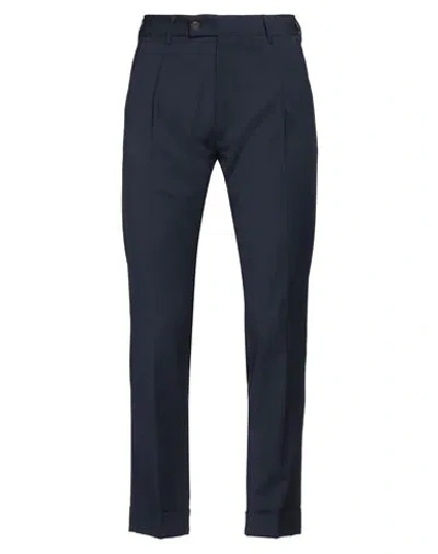Messagerie Man Pants Midnight Blue Size 36 Polyester, Wool, Elastane