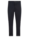 Messagerie Man Pants Midnight Blue Size 38 Cotton, Elastane In Blue