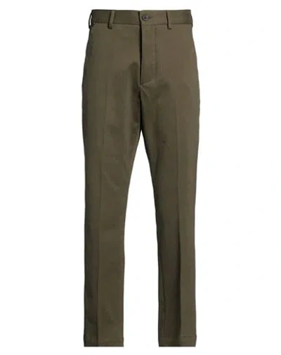 Messagerie Man Pants Military Green Size 28 Cotton, Elastane