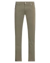 Messagerie Man Pants Military Green Size 30 Cotton, Elastane