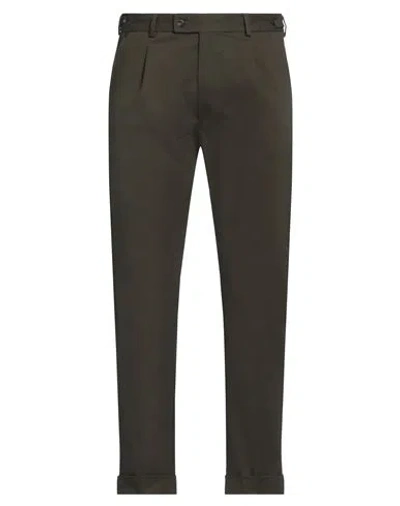 Messagerie Man Pants Military Green Size 34 Cotton, Elastane