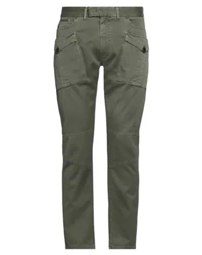 Messagerie Man Pants Military Green Size 33 Cotton, Lyocell, Elastane