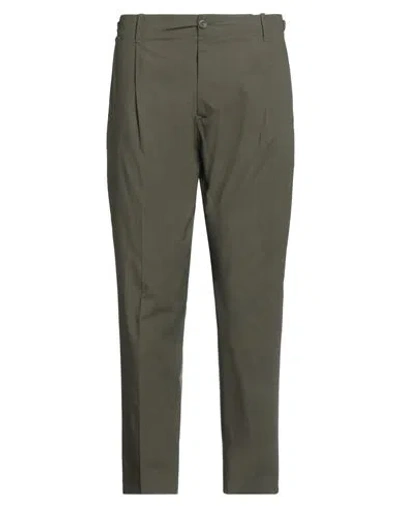 Messagerie Man Pants Military Green Size 36 Cotton, Elastane