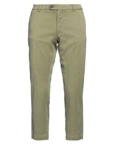 Messagerie Man Pants Military Green Size 36 Lyocell, Cotton, Elastane