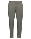 Messagerie Man Pants Military Green Size 38 Cotton, Elastane