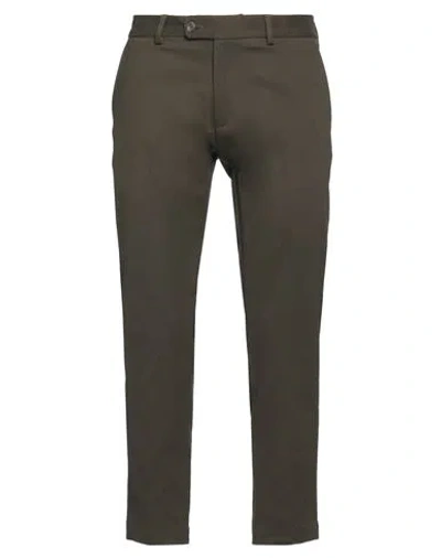 Messagerie Patrizio Piscaglia Man Pants Military Green Size 38 Cotton, Elastane