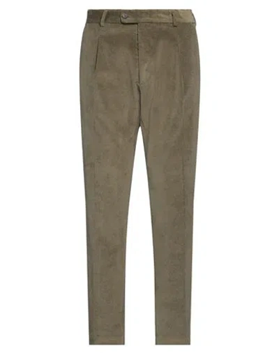 Messagerie Man Pants Military Green Size 40 Cotton, Elastane