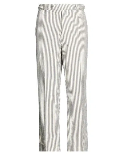 Messagerie Man Pants Navy Size 32 Cotton, Linen In Multi