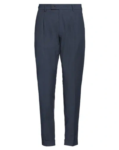 Messagerie Man Pants Navy Size 36 Cotton, Wool, Polyester