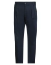 Messagerie Man Pants Midnight Blue Size 38 Cotton, Elastane In Blue