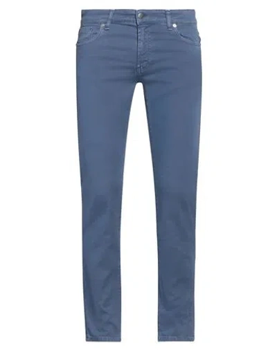 Messagerie Man Pants Pastel Blue Size 31 Cotton, Elastane