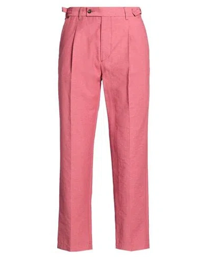 Messagerie Man Pants Salmon Pink Size 32 Cotton, Polyester