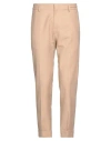 MESSAGERIE MESSAGERIE MAN PANTS SAND SIZE 36 COTTON, LINEN, POLYETHYLENE