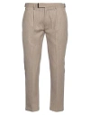 Messagerie Man Pants Sand Size 32 Wool, Polyester In Neutral