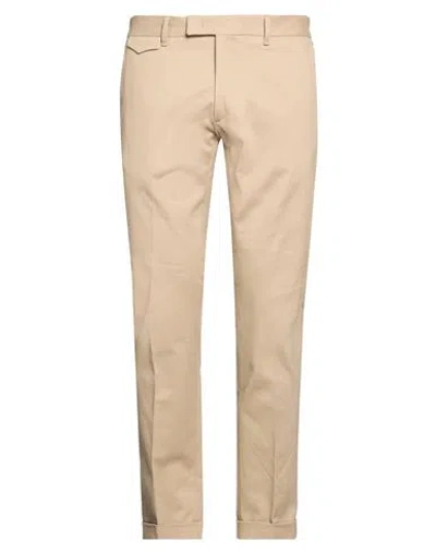 Messagerie Man Pants Sand Size 34 Cotton, Elastane In Neutral