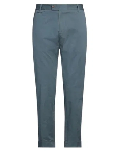 Messagerie Man Pants Slate Blue Size 36 Cotton, Elastane