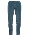 Messagerie Man Pants Slate Blue Size 36 Cotton, Elastane In Blue