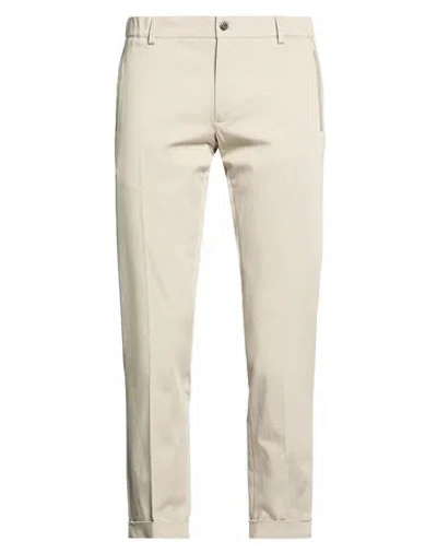 Messagerie Man Pants Taupe Size 32 Cotton, Elastane In Animal Print