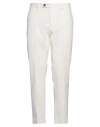 Messagerie Patrizio Piscaglia Man Pants White Size 38 Cotton, Elastane