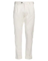 Messagerie Man Pants White Size 34 Cotton, Elastane In White