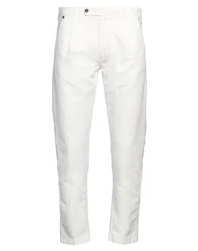 Messagerie Man Pants White Size 40 Cotton, Hemp