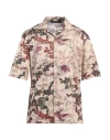 Messagerie Man Shirt Beige Size 16 Cotton In Beige
