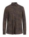 Messagerie Man Shirt Khaki Size 17 Cotton