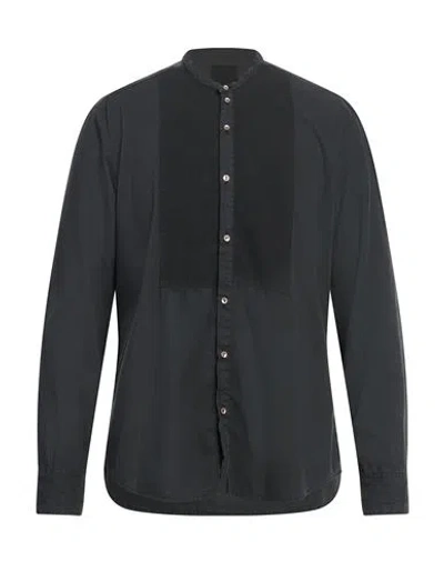 Messagerie Man Shirt Lead Size 16 Cotton In Grey