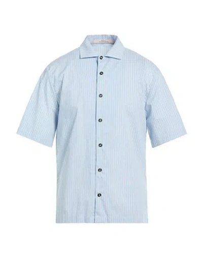 Messagerie Man Shirt Light Blue Size 16 Cotton, Polyamide, Elastane