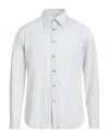 Messagerie Man Shirt Light Grey Size 16 Cotton, Polyamide, Elastane