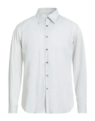 Messagerie Man Shirt Light Grey Size 16 Cotton, Polyamide, Elastane