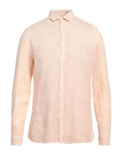 Messagerie Man Shirt Light Pink Size 17 Linen
