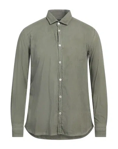 Messagerie Man Shirt Military Green Size 16 Cotton