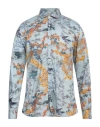 Messagerie Patrizio Piscaglia Man Shirt Sky Blue Size 16 Cotton