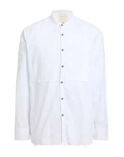 Messagerie Man Shirt White Size 17 Cotton