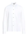 Messagerie Man Shirt White Size 17 Cotton, Polyamide, Elastane
