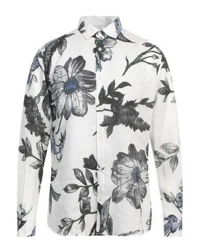 Messagerie Man Shirt White Size 17 Linen