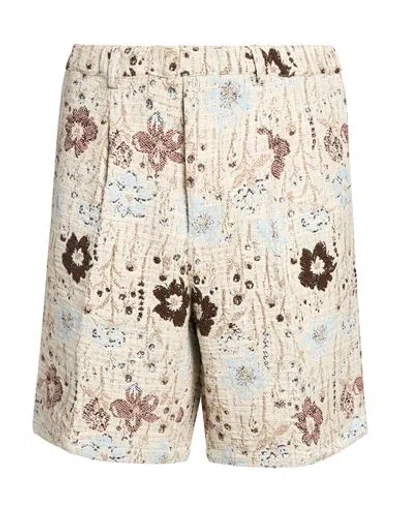 Messagerie Man Shorts & Bermuda Shorts Beige Size 36 Recycled Cotton, Cotton, Polyester In Neutral