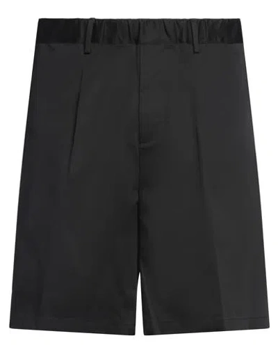 Messagerie Man Shorts & Bermuda Shorts Black Size 36 Cotton, Elastane