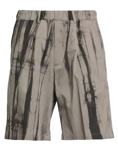 Messagerie Man Shorts & Bermuda Shorts Khaki Size 36 Cotton, Elastane