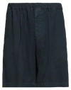 Messagerie Man Shorts & Bermuda Shorts Midnight Blue Size 36 Hemp, Cotton, Elastane