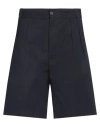 Messagerie Man Shorts & Bermuda Shorts Navy Size 38 Cotton, Elastane In Navy