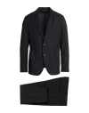 Messagerie Man Suit Black Size 42 Polyester, Wool, Elastane In Black