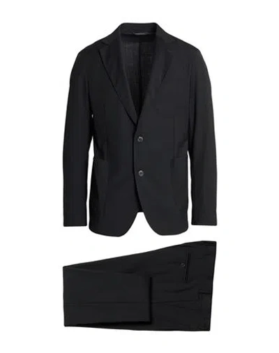 Messagerie Man Suit Black Size 42 Polyester, Wool, Elastane