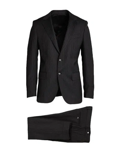 Messagerie Man Suit Lead Size 42 Wool, Polyamide, Cashmere