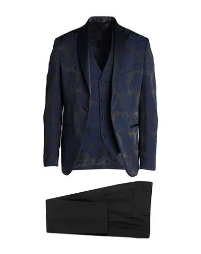 Messagerie Man Suit Navy Size 38 Viscose, Polyester