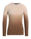 Messagerie Man Sweater Beige Size 44 Alpaca Wool, Polyamide, Virgin Wool, Elastane