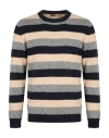 Messagerie Man Sweater Beige Size L Wool In Multi