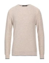 Messagerie Man Sweater Beige Size Xxl Merino Wool, Viscose, Polyamide, Cashmere In Beige