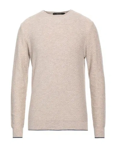 Messagerie Man Sweater Beige Size Xxl Merino Wool, Viscose, Polyamide, Cashmere